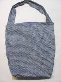 více - 2306 Plátěná taška s 1 uchem šedá se vzorem   41 x 46cm