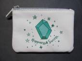 více - 2306 Jako nová krémová peněženka s diamantem  12 x 8cm