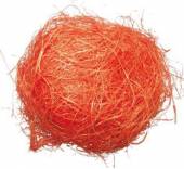 více - Dekorační sisal  oranžový    30g
