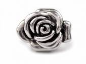 více - Dámský/dívčí kovový prsten  růže