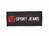 více - Nažehlovačka  černá  Sport jeans