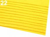 více - Tenčí dekorační filc  žlutý