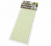 více - Samolepící perly průměr 4mm, 308ks -  sv.zelené