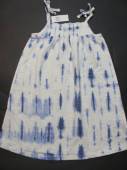 více - Bavl. šaty na ramínka modro-bíle batikované   GAP  4 roky   v.104