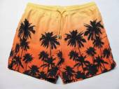 více - 1905 Jako nové pánské trenkoplavky žluto-oranžové s palmami  PRIMARK   M/L  