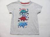 více - 1206 Tričko šedý melír s dinosaury  PRIMARK   3-4 roky   v.104
